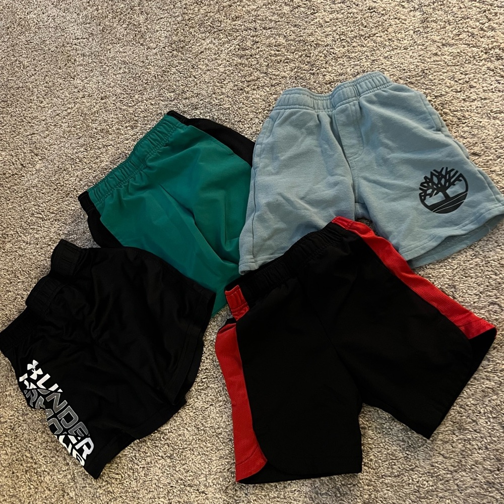 4 Pairs of 4T kids athletic shorts